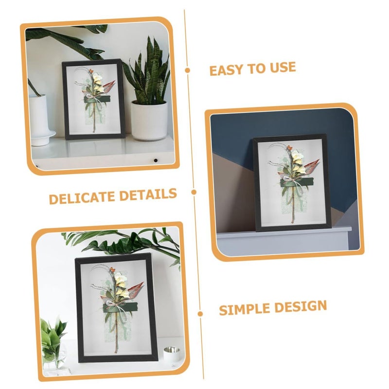 Versatile Shadow Box For Pressed Flowers Dried Flower Display Frame Wall Hanging Tabletop - Image 5