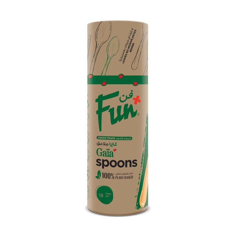 Fun Gaia Biodegradable Spoons 18 pcs