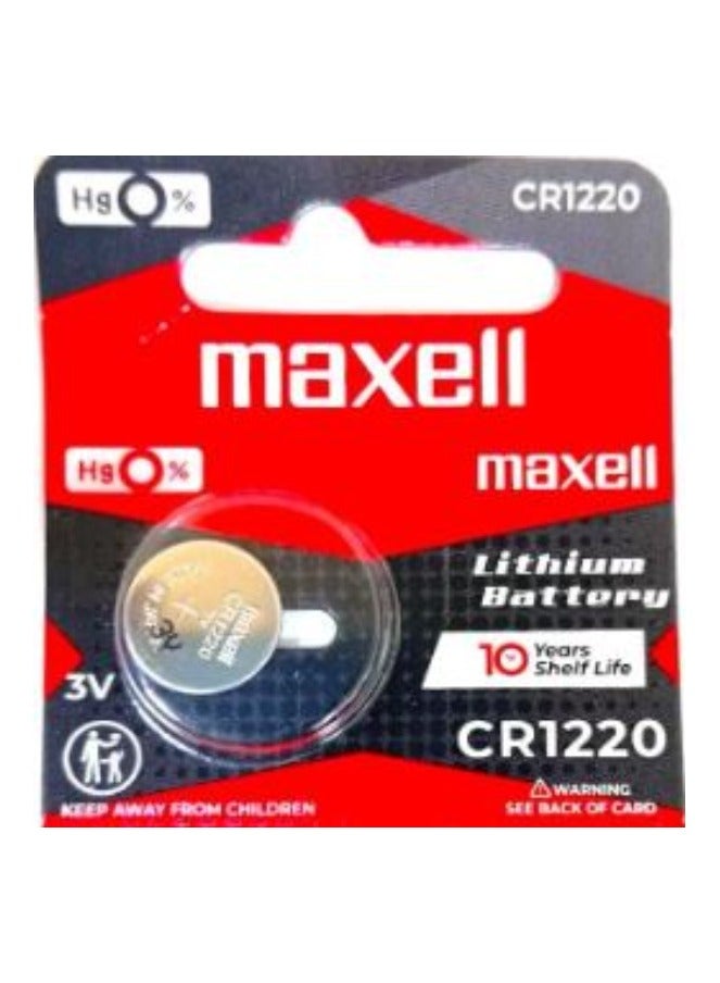 ماكسل 1 قطعة-ماكسل CR1220 بطارية ليثيوم 3 فولت يابانية