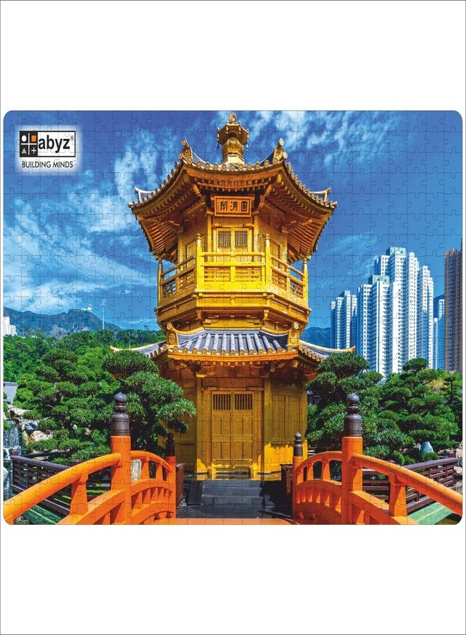 ABYZ Wooden Jigsaw Puzzle – The Chi Lin Nunnery, Hong Kong Playset for Fun Educational & Little Explorers, 500-Pieces Multicolor | Birthday Gift for (7 Plus Years) Age Kids. - Image 1