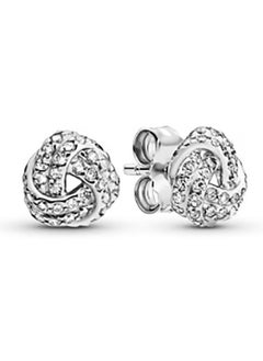 Pandora Violet Cubic Zirconia 925 Silver Stud Earrings  - Image 1