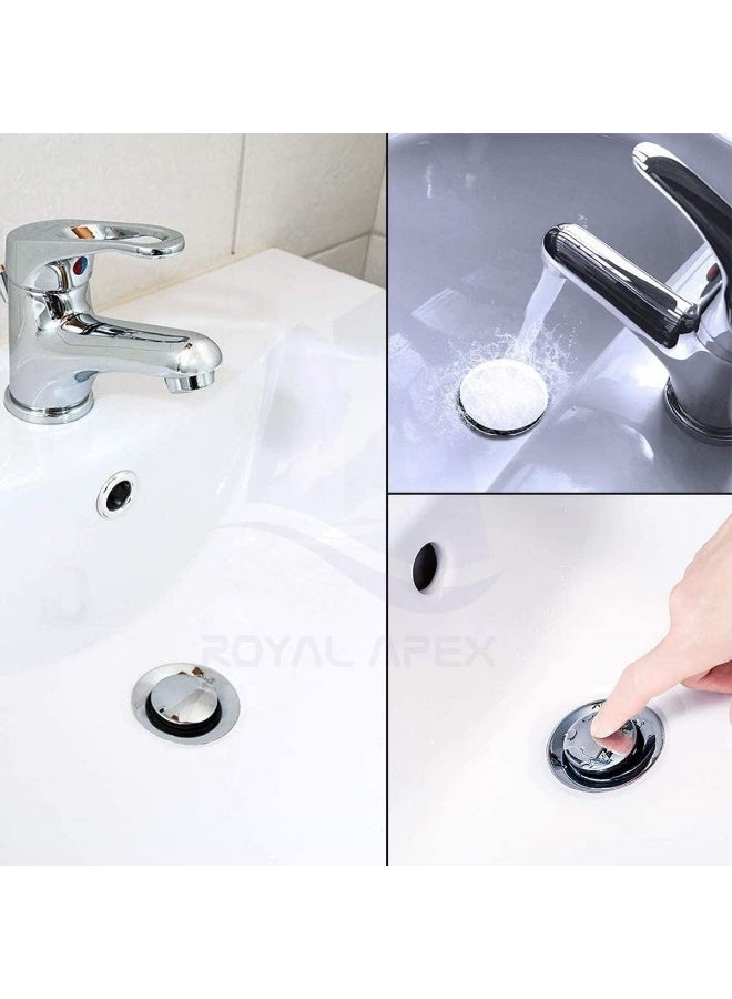 Royal Apex Chrome Plated Pop-Up Basin Sink Waste Trap Plug For Kitchen Bathroom Etc  - Image 4