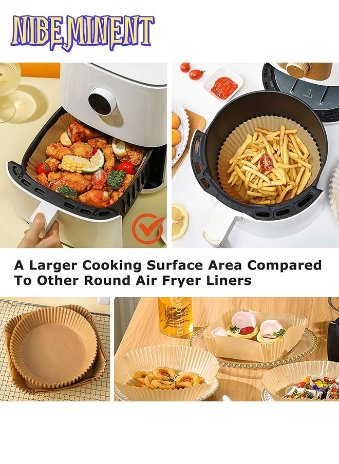 NIBEMINENT 100Pcs Air Fryer Disposable Paper Liner, Air Fryer Liners Square, Baking Paper for Air Fryer Water-proof,Parchment Paper for Baking Roasting Microwave,6.3 inch/16cm,Square  - Image 3