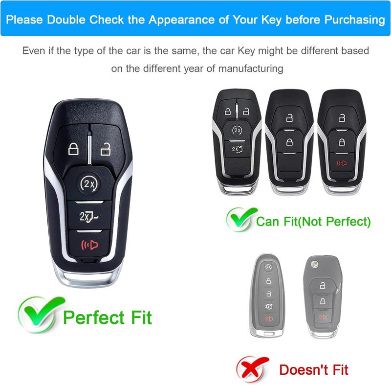 Koaudb Silicone Key Fob Cover for Ford Vehicles - Image 2