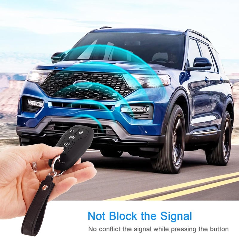 Koaudb Silicone Key Fob Cover for Ford Vehicles - Image 4
