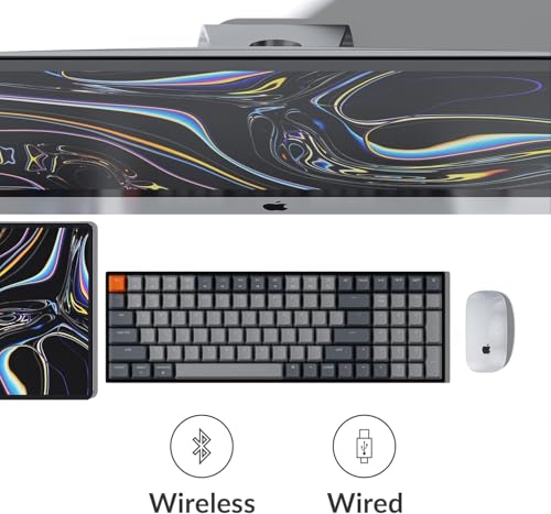 Keychron K4 96 Layout 100 Keys Wireless Bluetooth 51Wired USB Mechanical Gaming Keyboard with Keychron Super Red Switch White LED Backlight NKey Rollover for Mac Windows PCVersion 2 - Image 3