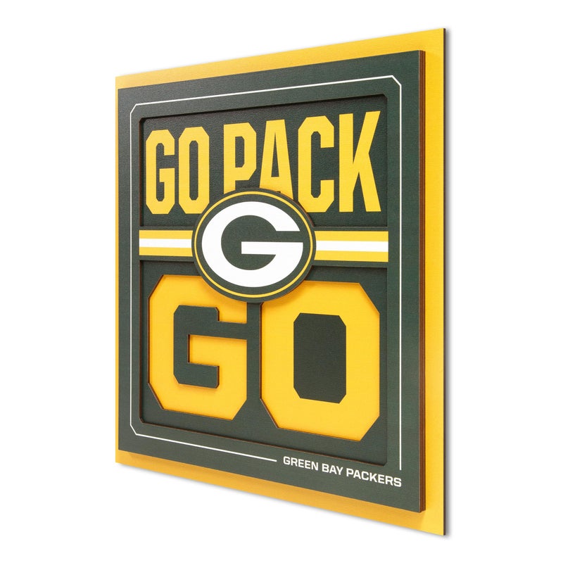 YouTheFan NFL Green Bay Packers Slogan Series 3D Wall Art - Image 2