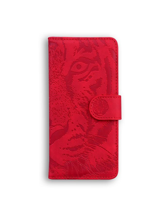 زبون جراب لهاتف Infinix Note 12 G96/X670، جراب هاتف جلدي أفقي قابل للطي بنقشة نمر - Image 2