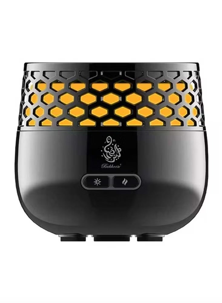 Bukhoon Modern USB Rechargeable Electronic Incense Burner – Sleek Black Arabic Bakhoon Censer Portable & Stylish Design  Ideal for Home Office  Car  Travel & Gifting Use - Image 2