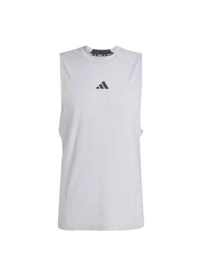 Adidas Adidas D4T Tank M Grey Training Tops For Men