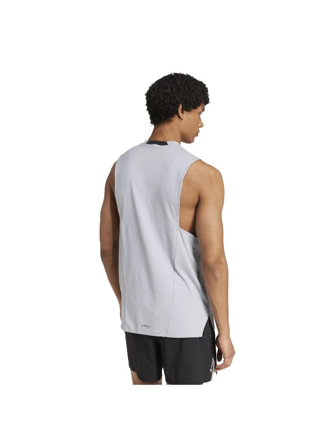 Adidas Adidas D4T Tank M Grey Training Tops For Men