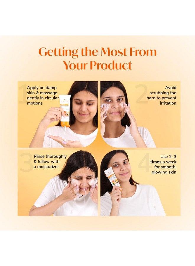 MEGLOW Apricot Scrub 70g | Gentle Exfoliation for Smooth, Radiant Skin | Deep Cleansing with Apricot & Walnut | Hydrating & Nourishing with Aloe Vera & Vitamin E Pack of 2 (70g each) - Image 5