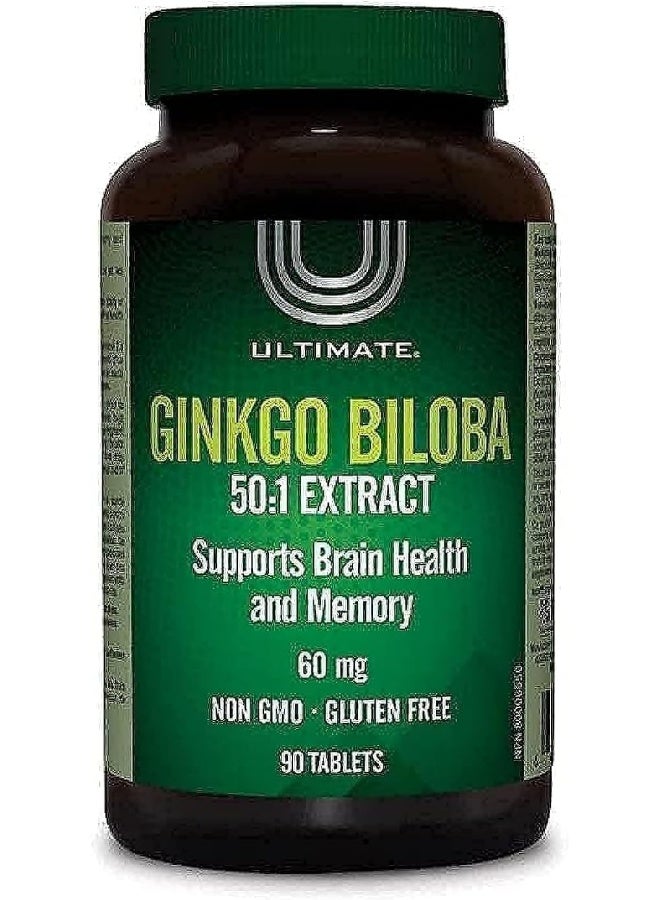 ULTIMATE GINKGO BILOBA 60MG 90's TABS - Image 1