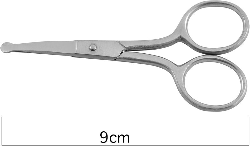 KPro Nose Ear Hair Scissor for Men and Woman Safety Facial Beard Mustache Scissors - Image 2