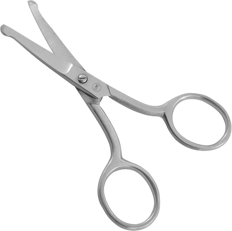 KPro Nose Ear Hair Scissor for Men and Woman Safety Facial Beard Mustache Scissors - Image 3