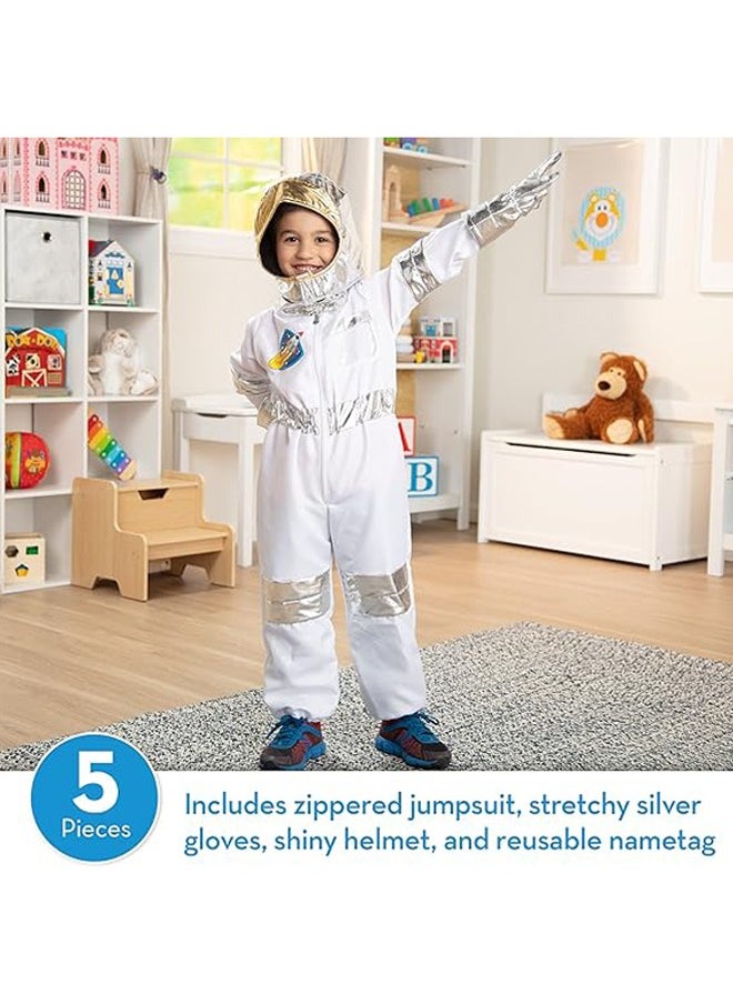 Hihonor - Astronaut Role Play Space Costume Set,Astronaut Jumpsuit for Chindren,with Jumpsuit, Helmet, Gloves, Name Tag,for Cosplay Parties - Image 1