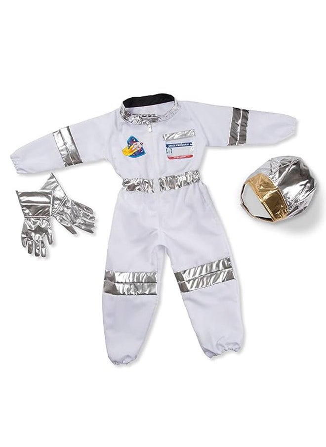 Hihonor - Astronaut Role Play Space Costume Set,Astronaut Jumpsuit for Chindren,with Jumpsuit, Helmet, Gloves, Name Tag,for Cosplay Parties - Image 1