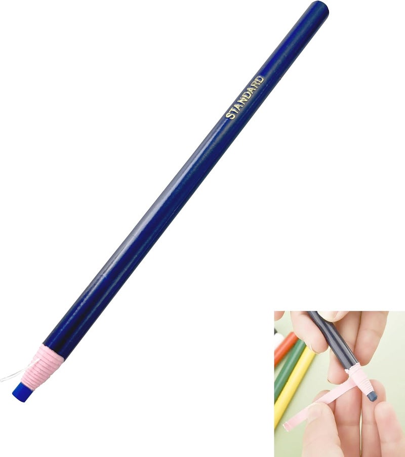 12 Piece Set of Sewing Crayons, a 6-Color Tailor Chalk Set for Marking, Non-Toxic and Washable Design, Used for Sewing, Quilting, Embroidery, etc., Durable Marking Pen, no Need for Cutting.