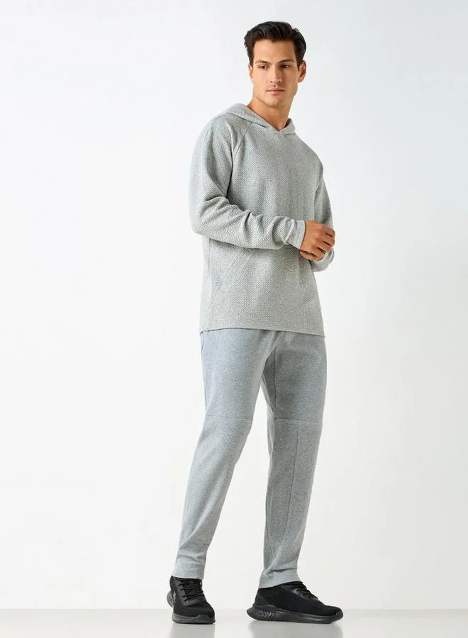 ADOT by Splash Textured Hoodie with Kangaroo Pocket