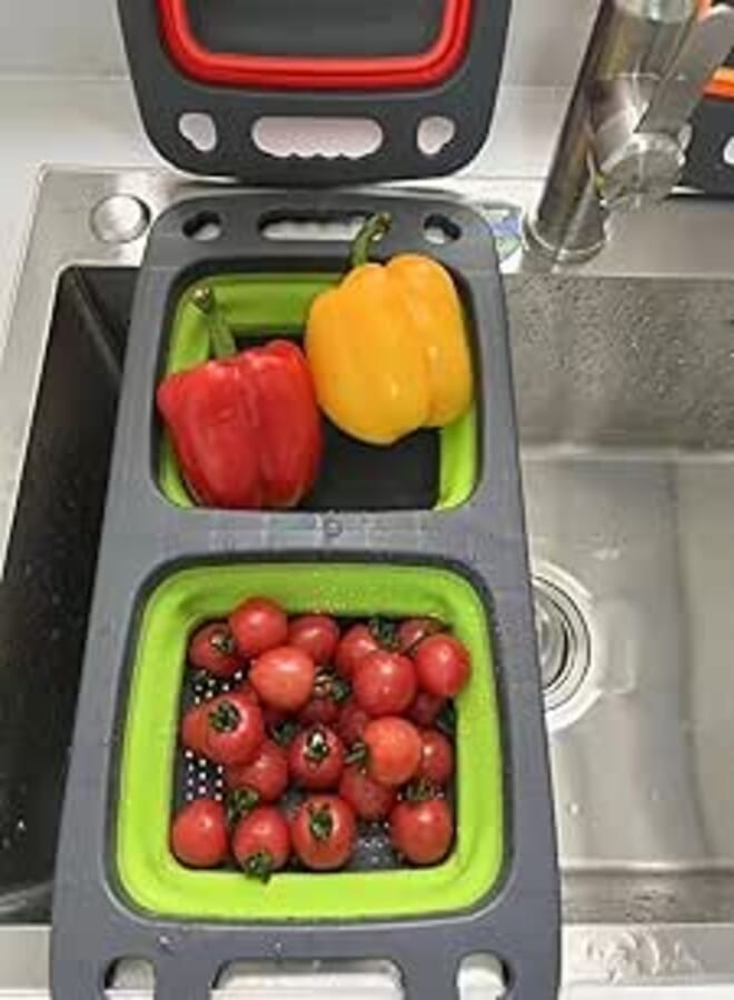 Dahbol Basket - (2 in 1 Sink Strainer & Dish - Collapsible Silicone) - Generic