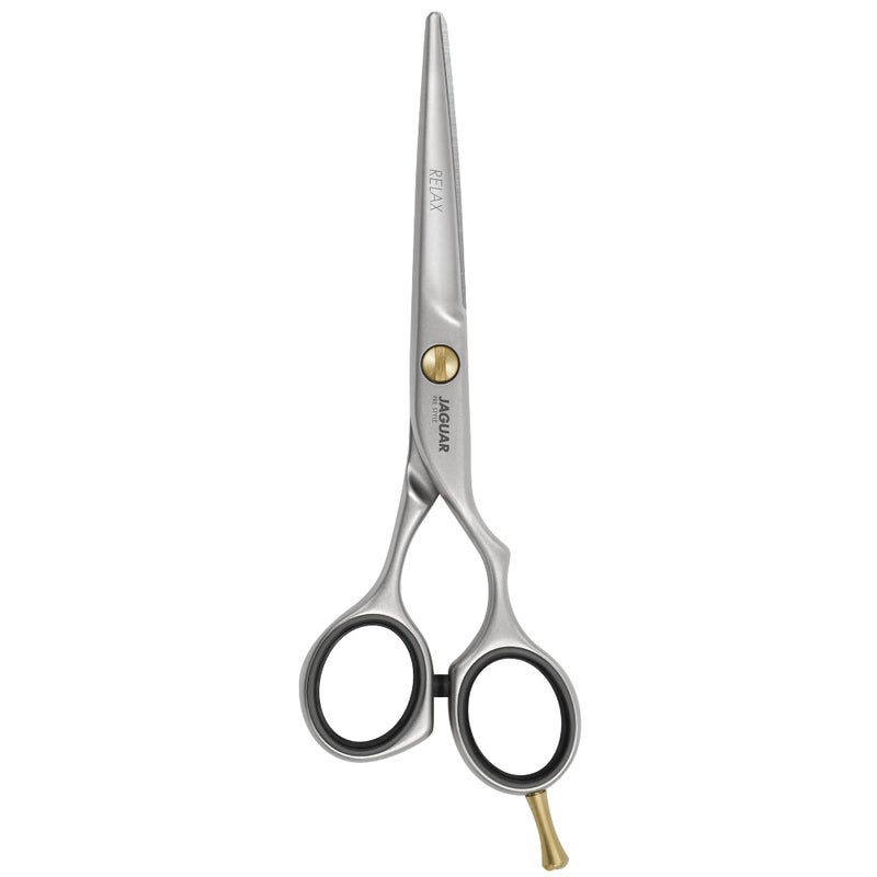 Jaguar Shears Pre Style Relax 5.5 Inch Offset Design Professional Ergonomic Steel Hair Cutting & Trimming Scissors for Salon Stylists, Beauticians, and Barbers - Image 1