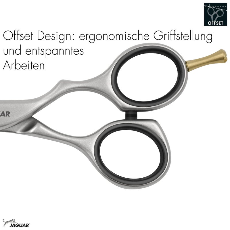 Jaguar Shears Pre Style Relax 5.5 Inch Offset Design Professional Ergonomic Steel Hair Cutting & Trimming Scissors for Salon Stylists, Beauticians, and Barbers - Image 4