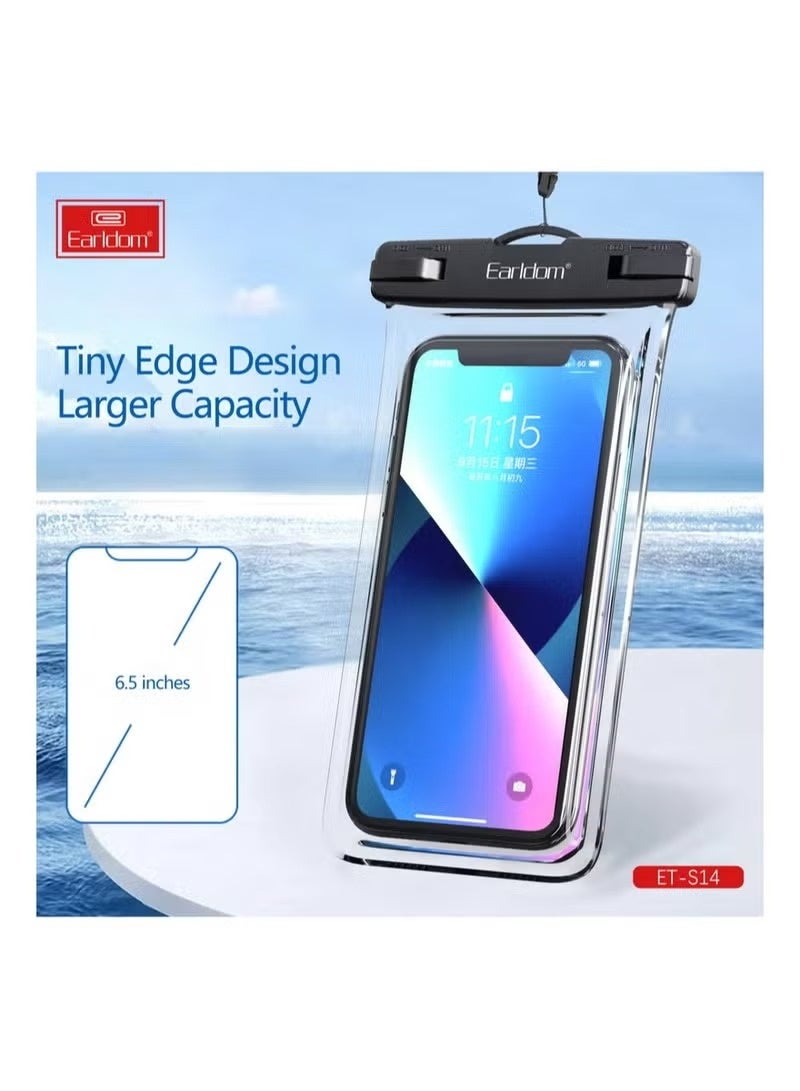 أيرلدوم AR: غلاف هاتف مقاوم للماء عالمي | حقيبة متعددة الاستخدامات للحماية | متوافق مع اللمس | مناسب للاستخدام تحت الماء وخارج المنزل - Image 2