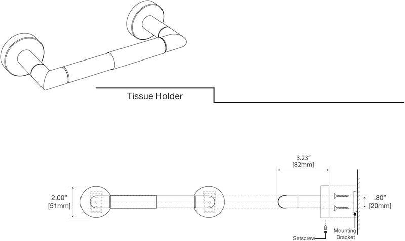 Gatco 4633B Traditional Tissue Holder Chrome - Image 5