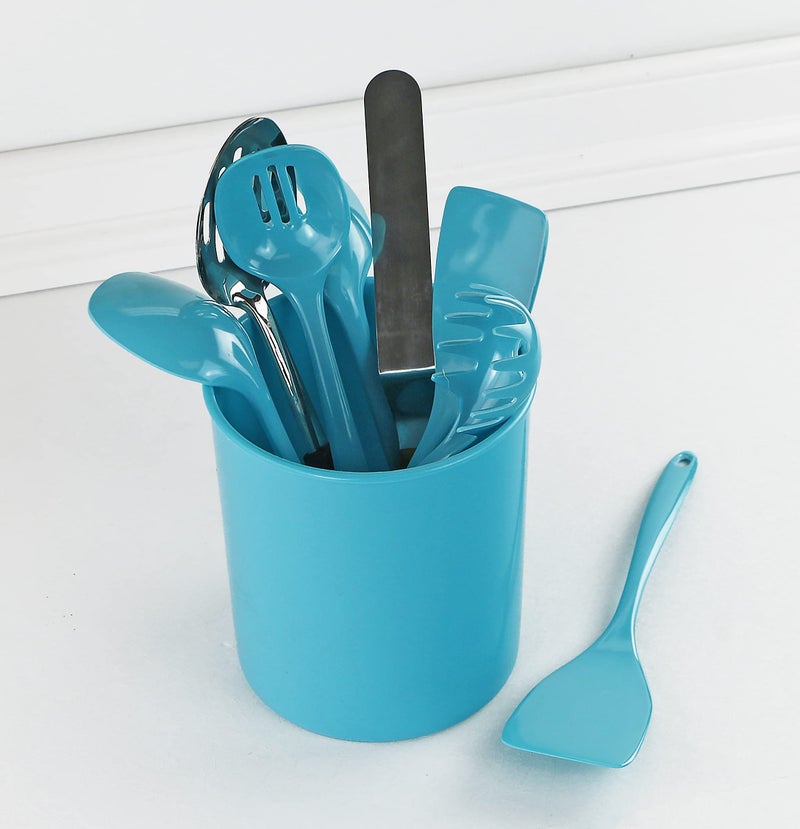 Reston Lloyd Multipurpose Crock Organize All Kinds of Utensils & Kitchen Tools  Extra Large Holder  Turquoise - Image 2