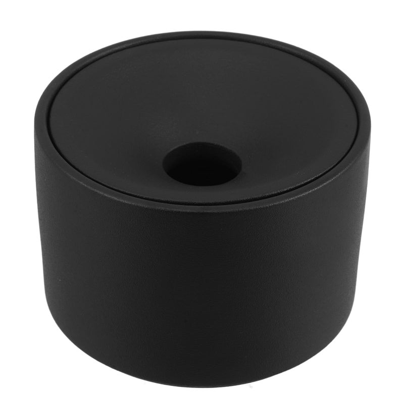 Large Ceramic Ashtray With Lid Windproof Tabletop Cigarette Tray Indoor Outdoor Use Zen Black - Image 2