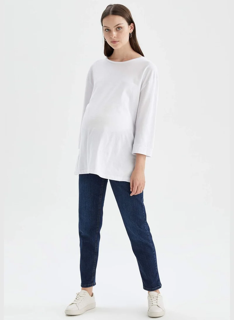 DeFacto Boyfriend Fit Wide Leg Maternity Jean Trousers