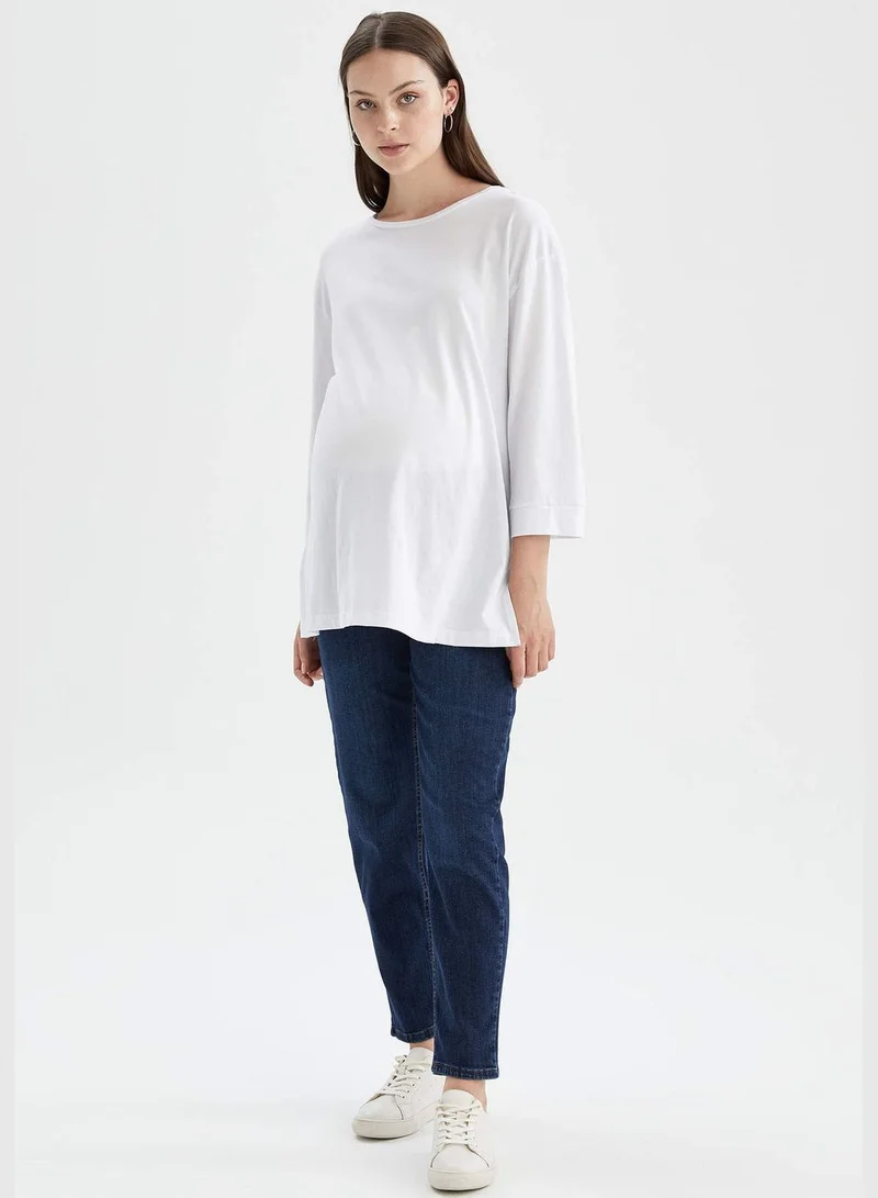 DeFacto Boyfriend Fit Wide Leg Maternity Jean Trousers