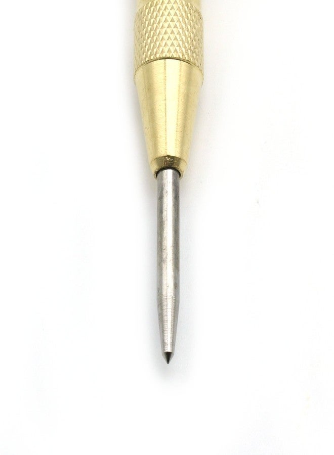 TEMO 5 Inch Premium Spring Loaded Center Punch, Adjustable Spring Loaded Center Hole Punch, Heavy Duty Steel Automatic Center Marker Punch Tool for Metal, Wood, Glass - Image 4