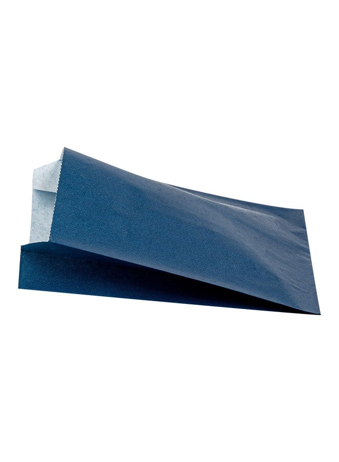Restaurantware Bag Tek 4.3 x 1.6 x 6.3 Inch Paper Bags For Snacks 100 Durable French Fry Bags - Disposable Greaseproof Paper Midnight Blue Snack Bags For Popcorn Cookies Or Fries - Image 5