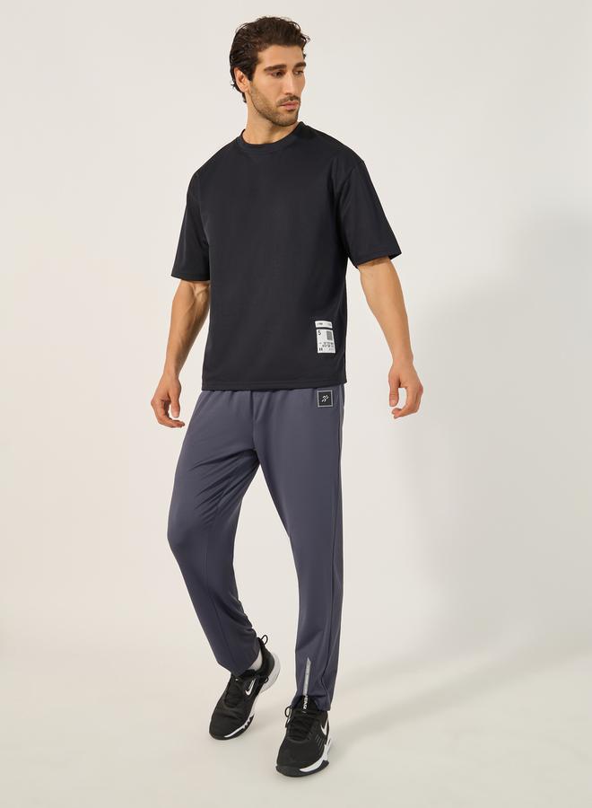 Styli Ultra Lightweight Textured Badge Detail T-Shirt  - Image 2