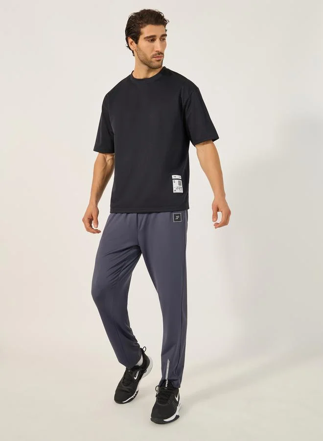 Styli Active Ultra Lightweight Textured Badge Detail T-Shirt