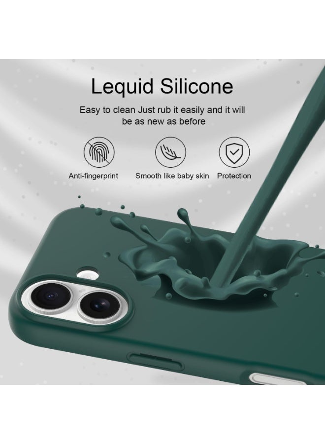 iPhone 17 Case Liquid Soft Silicone Slim iPhone 17 Cover with Inside Microfiber Lining Shockproof Protective Phone Case for iPhone 17 6.3 inch - Image 4