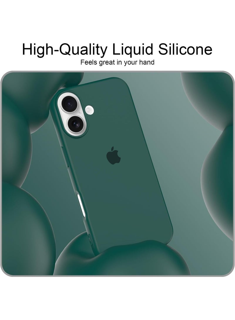 iPhone 17 Case Liquid Soft Silicone Slim iPhone 17 Cover with Inside Microfiber Lining Shockproof Protective Phone Case for iPhone 17 6.3 inch - Image 3