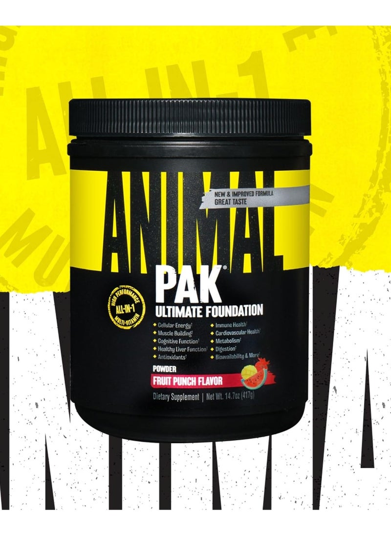 UNIVERSAL NUTRITION - Animal Pak Ultimate Foundation Multivitamin - Fruit Punch - (30 serving) - Image 1