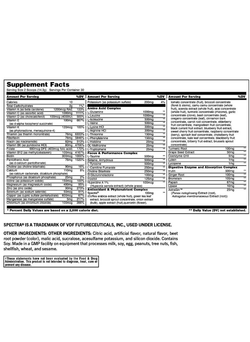 UNIVERSAL NUTRITION - Animal Pak Ultimate Foundation Multivitamin - Fruit Punch - (30 serving) - Image 1
