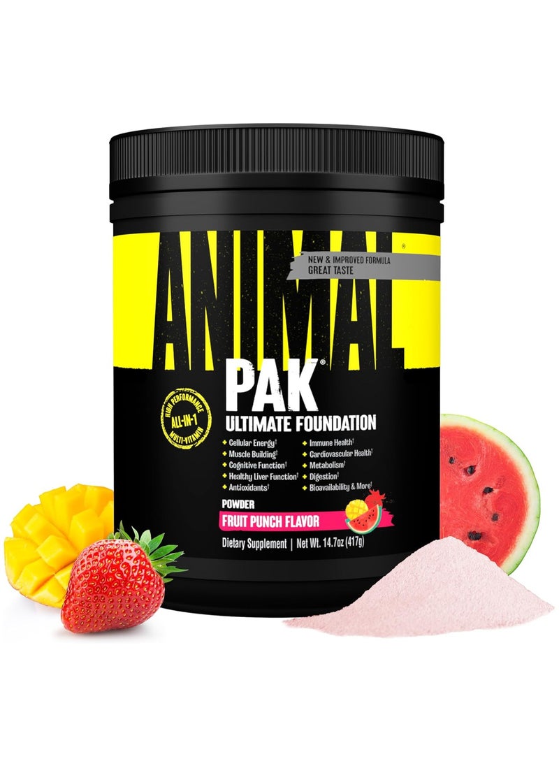 UNIVERSAL NUTRITION - Animal Pak Ultimate Foundation Multivitamin - Fruit Punch - (30 serving) - Image 1