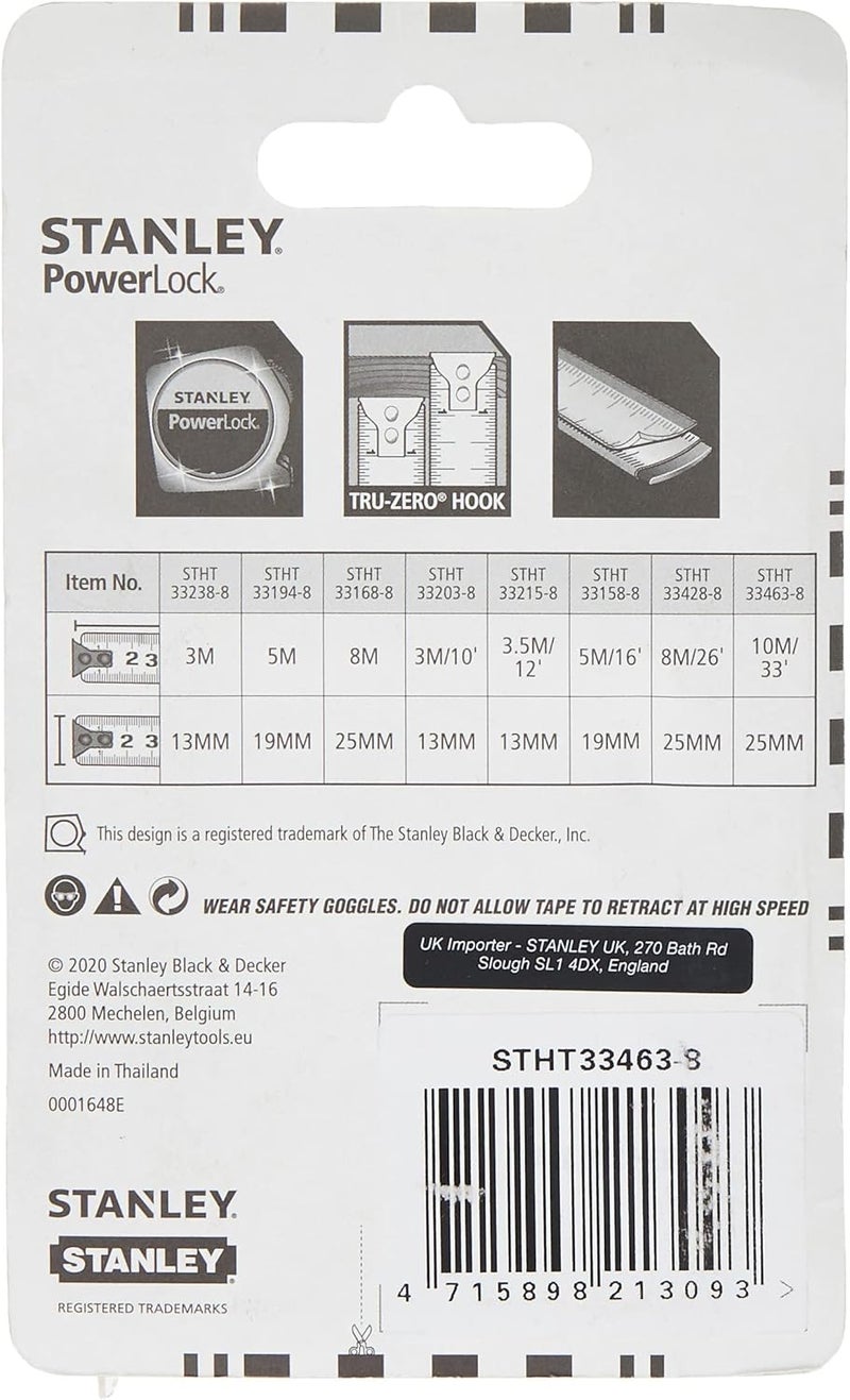 Stanley Power Lock Tape, 10M, Stht33463-8 - Image 2