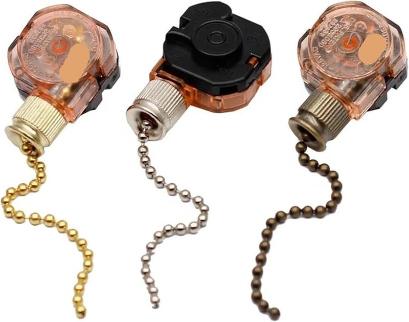 مفتاح سلسلة سحب مروحة السقف 3 سرعات 4 أسلاك تحكم 3089B 1 - Image 5