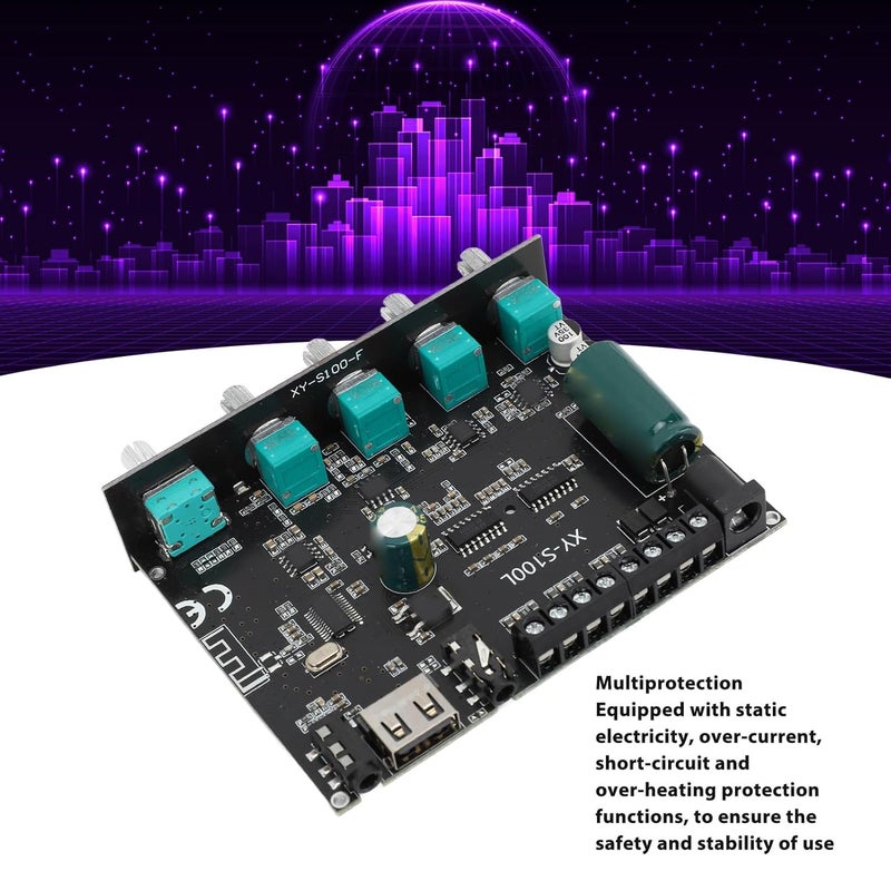 Class D Digital Amplifier Board Bluetooth 5 0 Stereo Audio Receiver With Subwoofer - Image 3