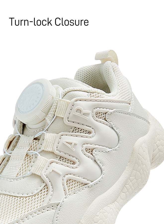 تارانيس حذاء تارانيس للأطفال بمقبض أبيض - حذاء رياضي أنيق للأطفال الصغار - أبيض بالكامل - Image 3