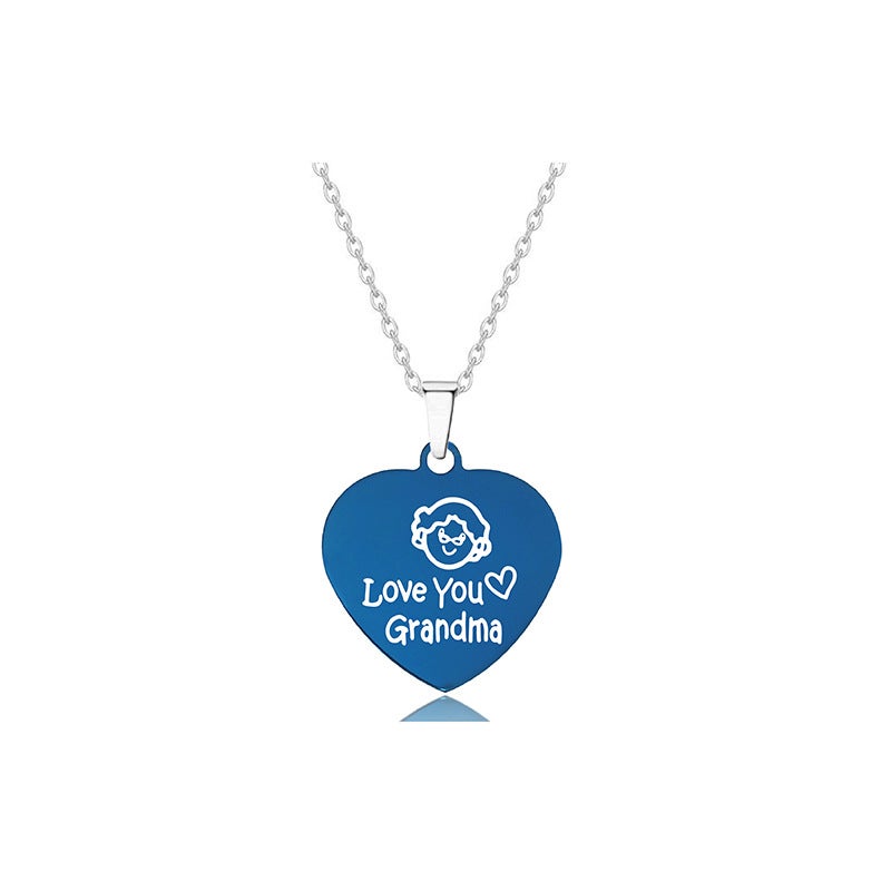 Necklace Lettering Jewelry Mamami Mother Children Mother'S Day Gift Love Titanium Steel Necklace - Image 1