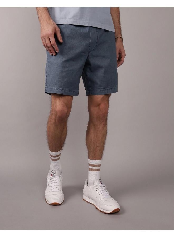 American Eagle AE Flex 8" Lived-In Linen-Blend Trekker Short - Image 1