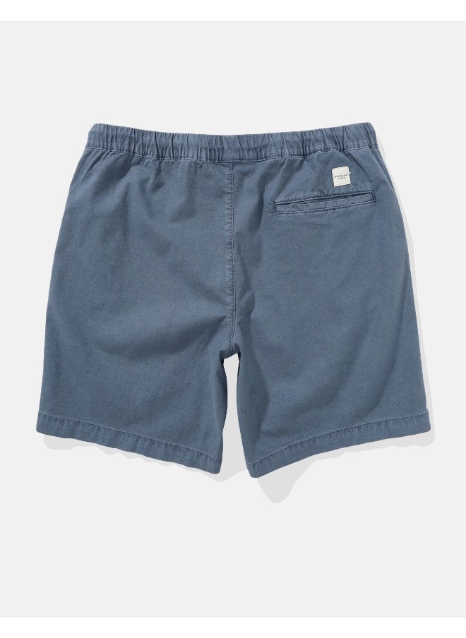 American Eagle - AE Flex 8" Lived-In Linen-Blend Trekker Short - Image 1