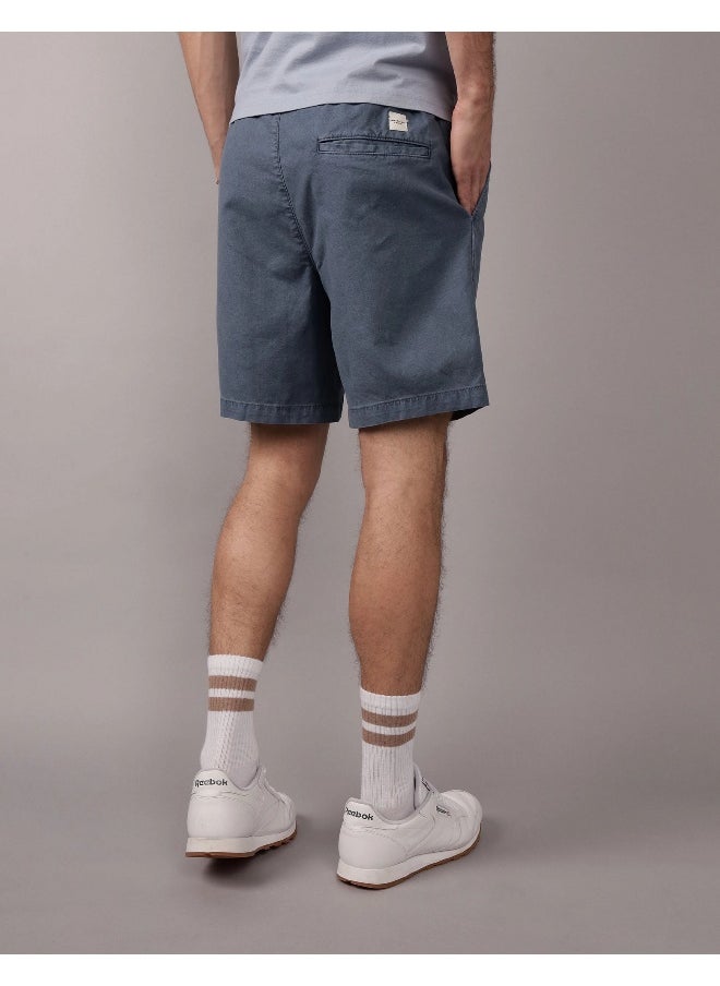 American Eagle - AE Flex 8" Lived-In Linen-Blend Trekker Short - Image 1