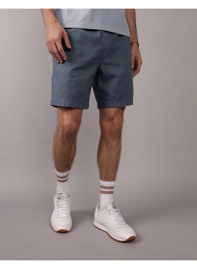 American Eagle - AE Flex 8" Lived-In Linen-Blend Trekker Short - Image 1